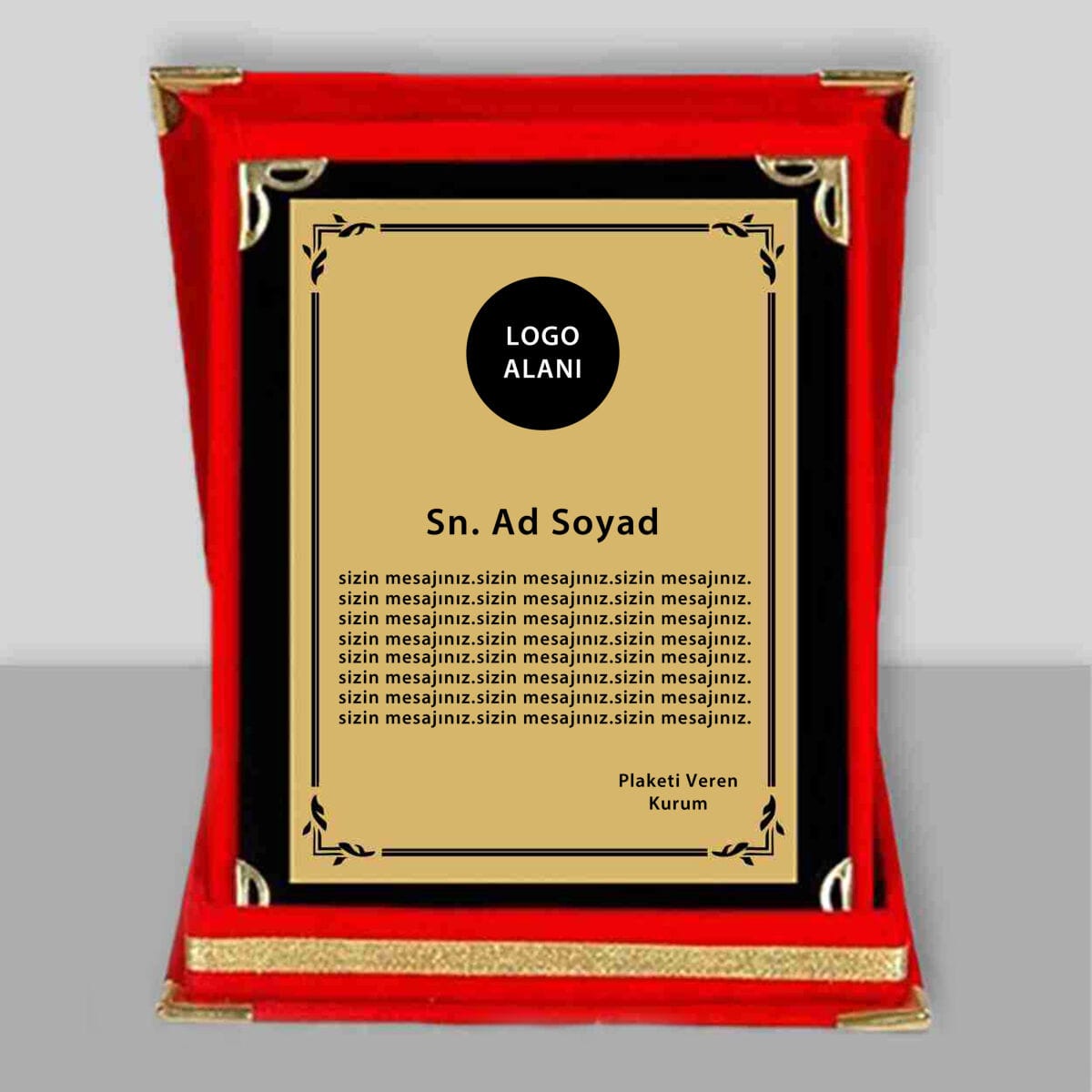 Kişiye Özel 15x20 Cm Ölçülerinde Plaket Baskı