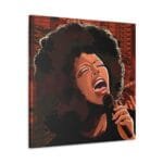 Afro Amerikan Jazz Sanatçısı kanvas tablo