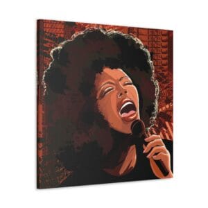 Afro Amerikan Jazz Sanatçısı kanvas tablo