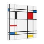 Çizgisel Soyut kanvas tablo