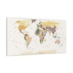 Dünya Haritası kanvas tablo
