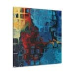 Renkli Mozaikler temalı kanvas tablo