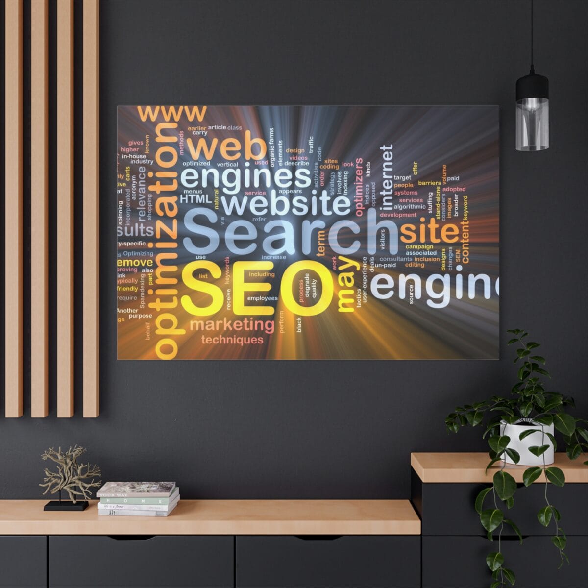 Web Master Tipografi kanvas tablo SEO
