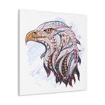 Vektörel Kartal Başı kanvas tablo