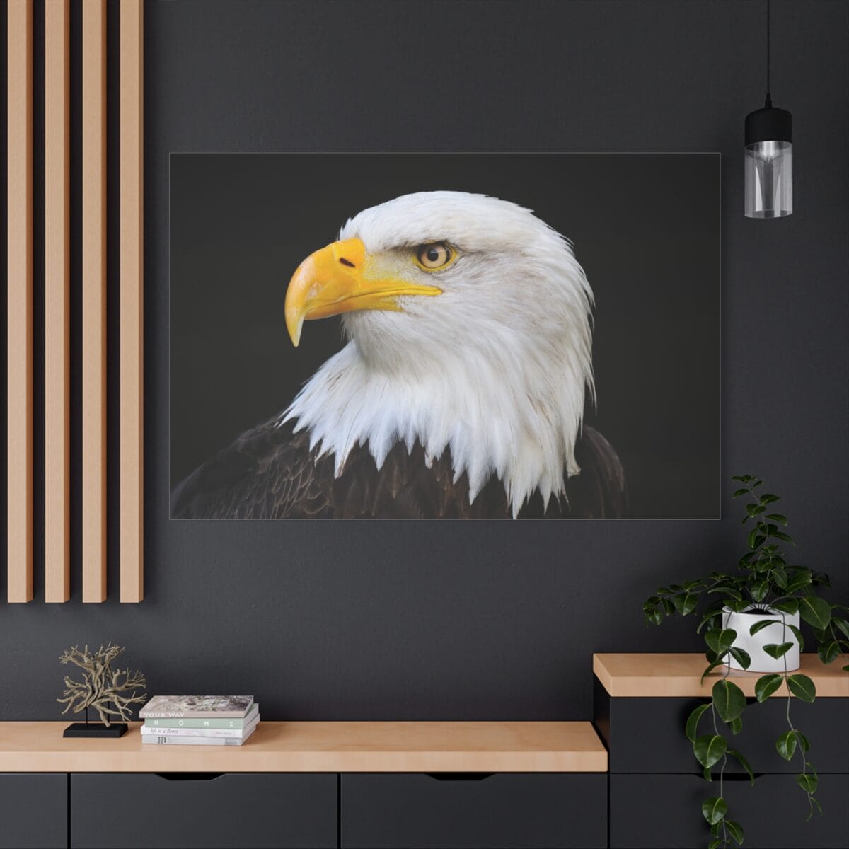 Kel Kartal kanvas tablo
