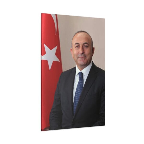 Mevlüt Çavuşoğlu kanvas tablo