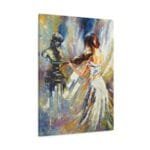 Çello Çalan Kız kanvas tablo
