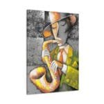 Saksafon Çalan Adam kanvas tablo