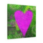 mor kalp temalı kanvas tablo