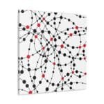 Kırmızı Benekler kanvas tablo