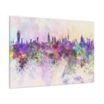 Suluboya efektli kanvas tablo