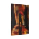 yağmurlu aşk kanvas tablo