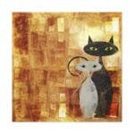 kediler kanvas tablo