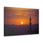 Gün Batımı Ve Minare kanvas tablo