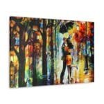 yağmurda dans kanvas tablo