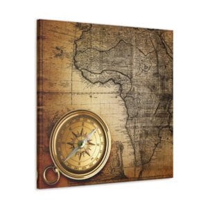 Pusula ve Afrika kanvas tablo