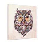 Vektörel Baykuş Başı kanvas tablo