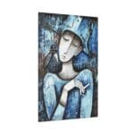 Karga ve Kadın kanvas tablo