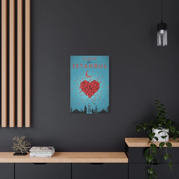 I Love You İstanbul kanvas tablo