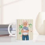 Babalar Gününe  Özel Beyaz Seramik Kupa