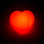 Led ışıklı Kırmızı Kalp