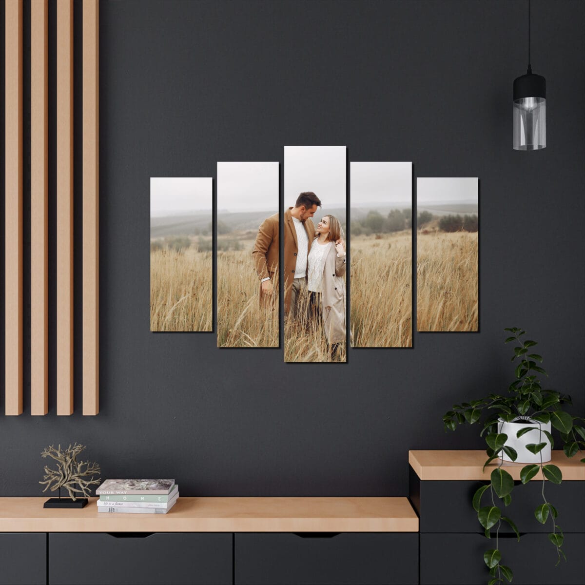 Kişiye Özel 70x100 cm 5 Parçalı Kanvas Tablo