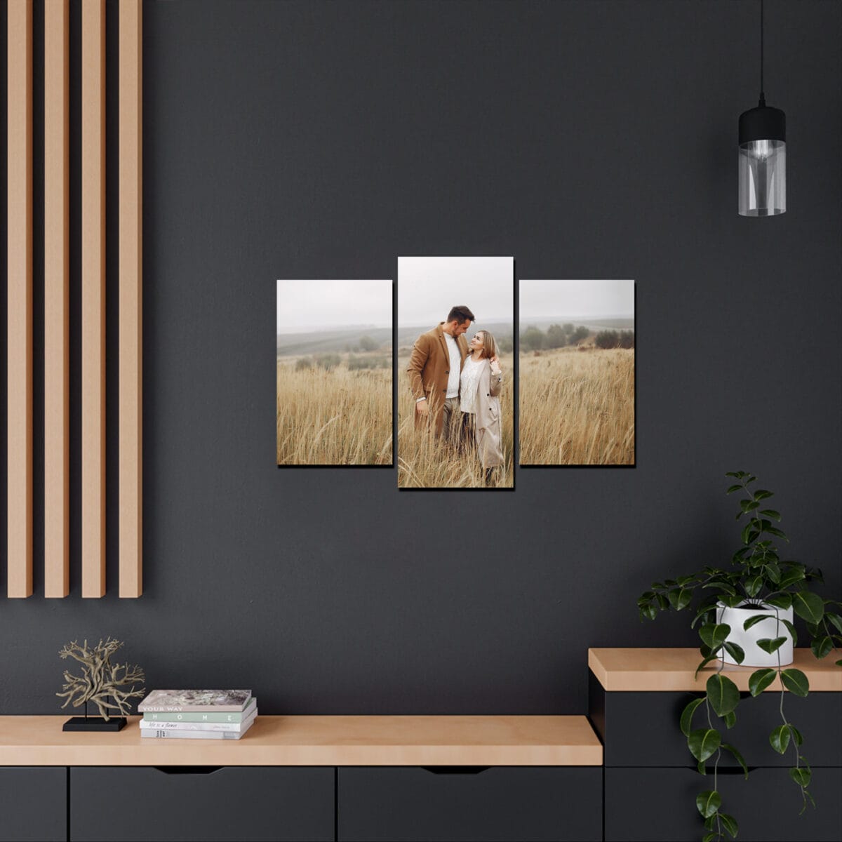 Kişiye Özel 50x75 cm 3 Parçalı Kanvas Tablo