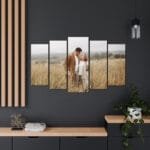 Kişiye Özel 80x130 cm 5 Parçalı Kanvas Tablo