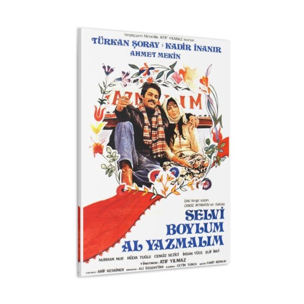 Selvi Boylum Alyazmalım kadir inanır türkan şoray kanvas tablo