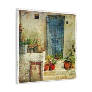 Yunan Sokakları kanvas tablo