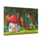 Mantar Ev Kanvas Tablo