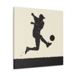 Şut Atan Adam Kanvas Tablo