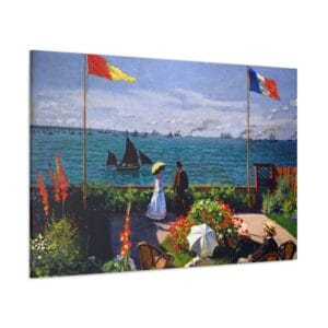 Claude Monet - Sainte Adresse'de Teras kanvas tablo