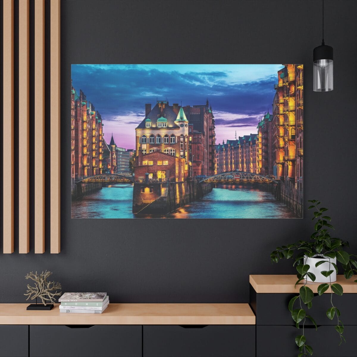 Hamburg Kuzey Kalesi kanvas tablo