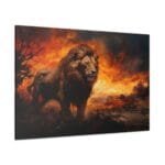 Yağlı Boya Aslan Kanvas Tablo