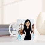 Kadın Avukatlara Özel Beyaz Seramik Kupa