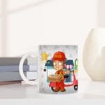 Kuryelere Özel Beyaz Seramik Kupa