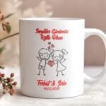 Sevgililer Gününe Özel tasarımlı Özel Kupa Bardak Sevgiliye Hediye #35
