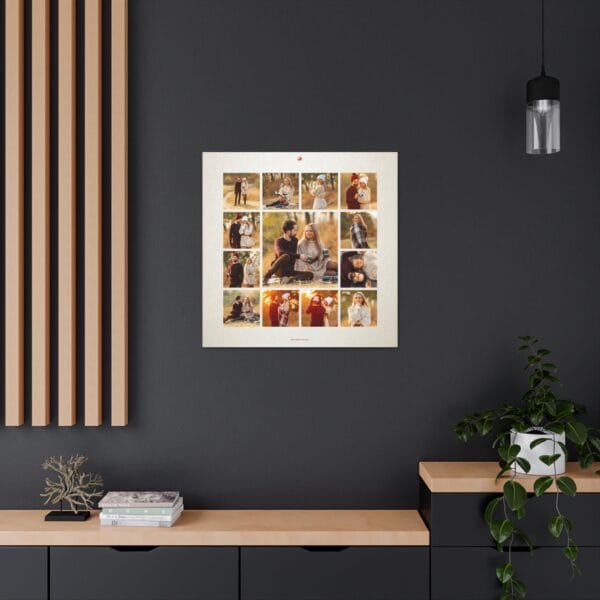 13 Fotoğraflı Kolaj Kanvas Tablo