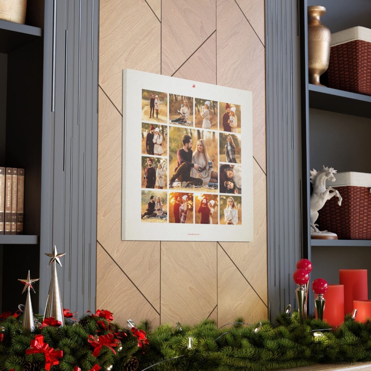13 Fotoğraflı Kolaj Kanvas Tablo