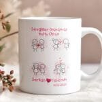 Sevgililer Gününe Özel tasarımlı Özel Kupa Bardak Sevgiliye Hediye #76