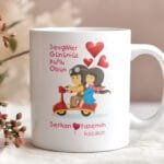 Sevgililer Gününe Özel tasarımlı Özel Kupa Bardak Sevgiliye Hediye #84