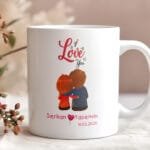 Sevgililer Gününe Özel tasarımlı Özel Kupa Bardak Sevgiliye Hediye #95