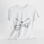 Sevgiliye Eşe İsim Yazılabilen Beyaz Tişört