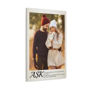 Kişiye Özel Aşk Temalı Kanvas Tablo