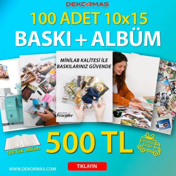 Klasik Fotoğraf Baskı - 100 Adet
