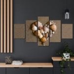 Deniz Kabukları Parçalı Kanvas Tablo