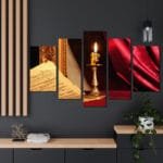 Mum Ve Notalar Kanvas Tablo