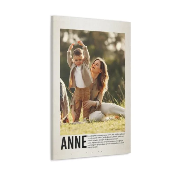 Kişiye Özel Anne Temalı Kanvas Tablo