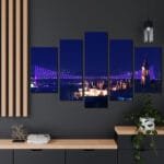 Boğaziçi Köprüsü Parçalı Kanvas Tablo